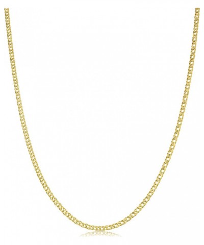 14k Yellow Gold 2 mm Diamond Weave Chain Pendant Necklace For Women (16, 18, 20, 22, 24, or 26 inch) 16 inch $48.15 Necklaces