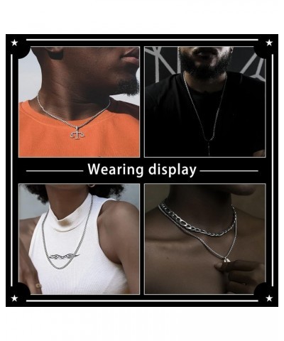 Square Rolo Chain Necklace Stainless Steel Round Box Necklace for Men & Women 3mm Wide 20 Inches $11.81 Necklaces