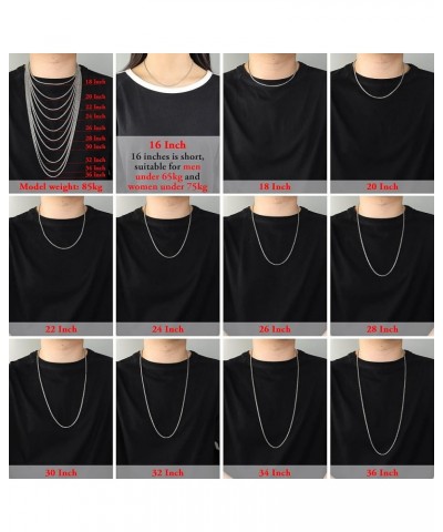 Square Rolo Chain Necklace Stainless Steel Round Box Necklace for Men & Women 3mm Wide 20 Inches $11.81 Necklaces