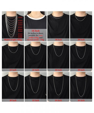 Square Rolo Chain Necklace Stainless Steel Round Box Necklace for Men & Women 3mm Wide 20 Inches $11.81 Necklaces