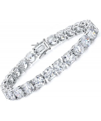 925 Sterling Silver 2-7mm Cubic Zirconia Classic Tennis Bracelet | White Gold Bracelets for Women | Size 6-8.5 inches 6 mm-7....