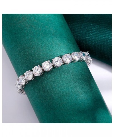 925 Sterling Silver 2-7mm Cubic Zirconia Classic Tennis Bracelet | White Gold Bracelets for Women | Size 6-8.5 inches 6 mm-7....