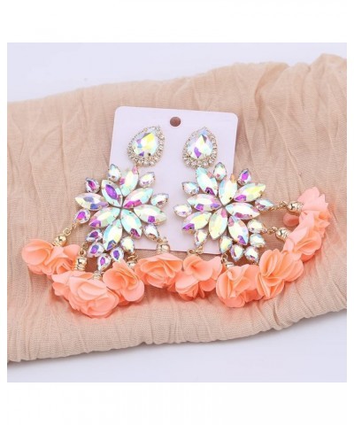 2022 Crystal Statement Earrings Tassel Big Drop Earrings for Women Fashion Rhinestones Jewelry Accessories Women Wholesale E1...