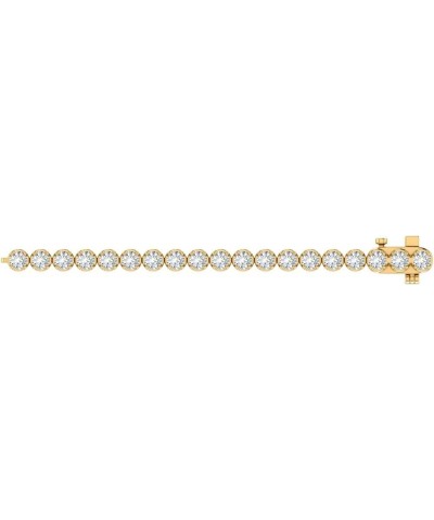 1 to 6 Carat Diamond Tennis Bracelet in 14K Gold (7 Inch) (I1-I2 Clarity) Yellow Gold 5.0 carats $397.65 Bracelets