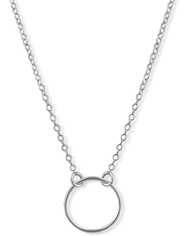 Sterling Silver Circle of Life Karma Ring Infinity Pendant Necklace 15.0 Inches $14.15 Necklaces