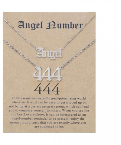 2Pcs Gold Angel Number Necklace for Women Numerology Jewelry for Women Adjustable Layered Necklace Gold Necklace Jewelry Gift...