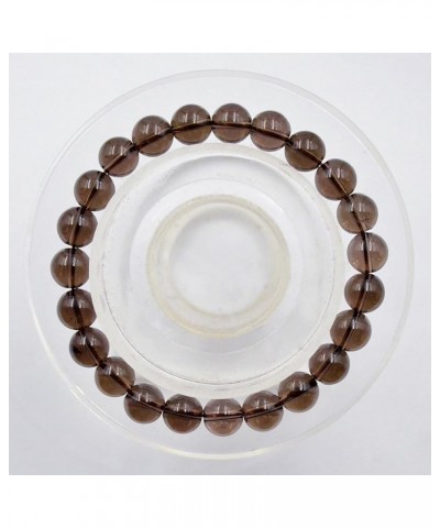 Natural Gemstone Round Beads Stretch Bracelet Healing Reiki 8mm Smoky $7.14 Bracelets