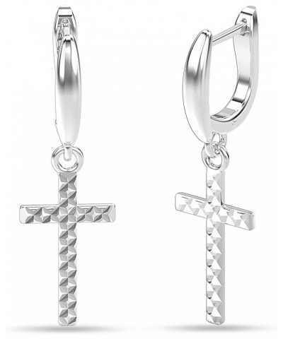 925 Sterling Silver Cross Drop Earrings for Men and Women Classic Christian Cross Shaped Drop Dangler Unisex Earrings Huggie ...