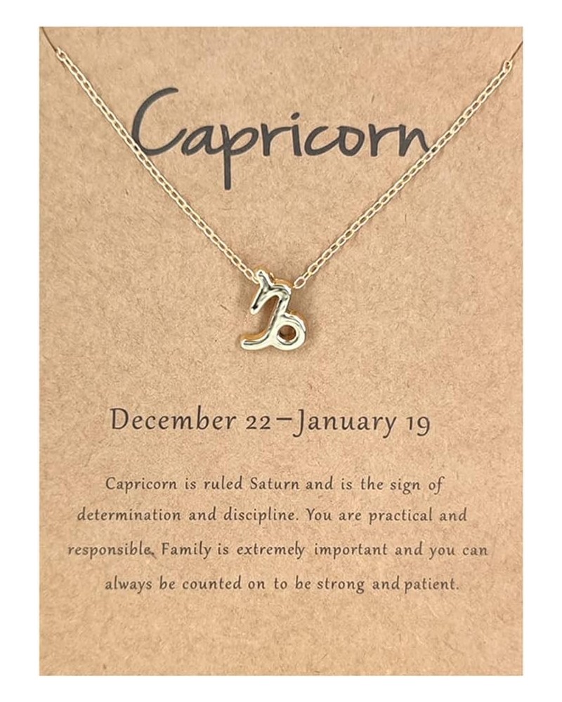 12 Zodiac Signs Necklace for Women Girls Constellation Pendant Necklace Horoscope Necklaces for Women 12 Zodiac Sign Necklace...