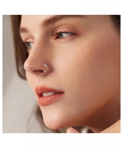 Fake Nose Rings Fake Septum Fake Nose Ring Fake Nose Hoop Stainless Steel Faux Piercing Nose Rings Fake Septum Rings Fake Lip...