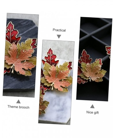 2pcs Triple Maple Leaf Brooch hat pin suit pin brooches for women fashion fall brooches for women fall pin woman thanksgiving...