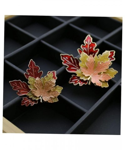 2pcs Triple Maple Leaf Brooch hat pin suit pin brooches for women fashion fall brooches for women fall pin woman thanksgiving...