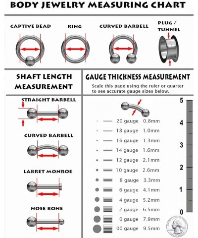 Implant Grade Titanium Internally Threaded Labret With Curved 5 Beaded Ball Top 16GA - Gold $9.00 Body Jewelry