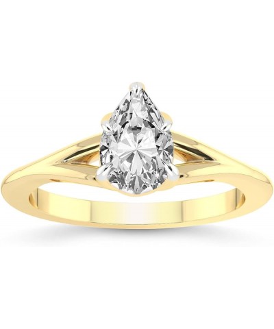 1 Carat -5 Carat | IGI Certified Lab Grown Diamond Engagement Ring | 14K Or 18K in White, Yellow Or Rose Gold | Cynthia Split...