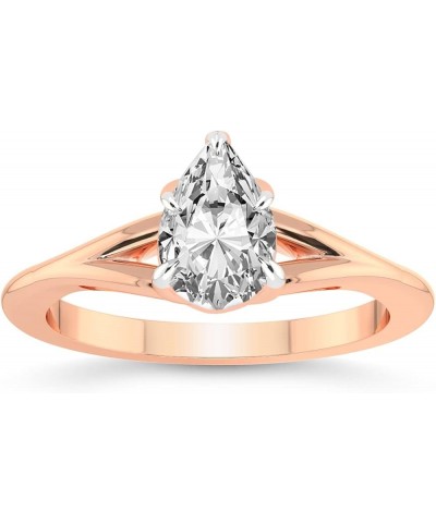 1 Carat -5 Carat | IGI Certified Lab Grown Diamond Engagement Ring | 14K Or 18K in White, Yellow Or Rose Gold | Cynthia Split...