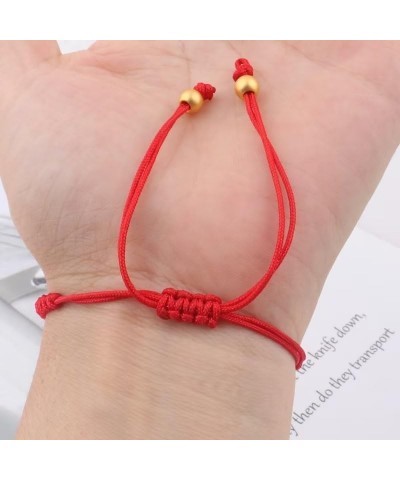 1-3Pcs Handmade Braid 2024 New Year Lucky Dragon Red String Bracelet Stretch Bracelet Chinese Zodiac Animal Feng Shui Dragon ...