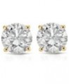 (IGI Certified 0.70ct & up) Round Diamond stud Plus Quality 0.04ct-2.00ct, Clarity I3-I4 Yellow Gold 0.35 carats $28.74 Earrings