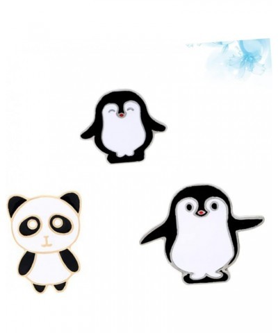 3pcs Brooch Pin Panda and Penguin Breastpin Costume Props Decoration Creative Brooches Animal Lovers Small Gift $7.79 Brooche...