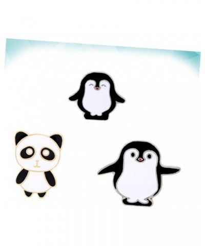 3pcs Brooch Pin Panda and Penguin Breastpin Costume Props Decoration Creative Brooches Animal Lovers Small Gift $7.79 Brooche...