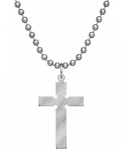 GI JEWELRY® Episcopal Cross for Men and Women with Stainless Steel Beaded Dog Tag Chain and Pendant - Genuine U.S. Military I...