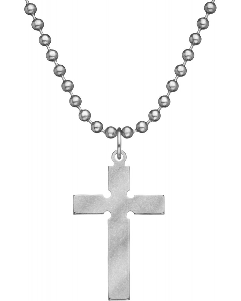 GI JEWELRY® Episcopal Cross for Men and Women with Stainless Steel Beaded Dog Tag Chain and Pendant - Genuine U.S. Military I...