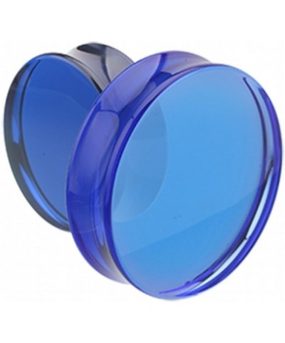 Supersize Basic Acrylic Double Flared Ear Gauge Plug 1-5/8" (41mm), Blue $13.12 Body Jewelry