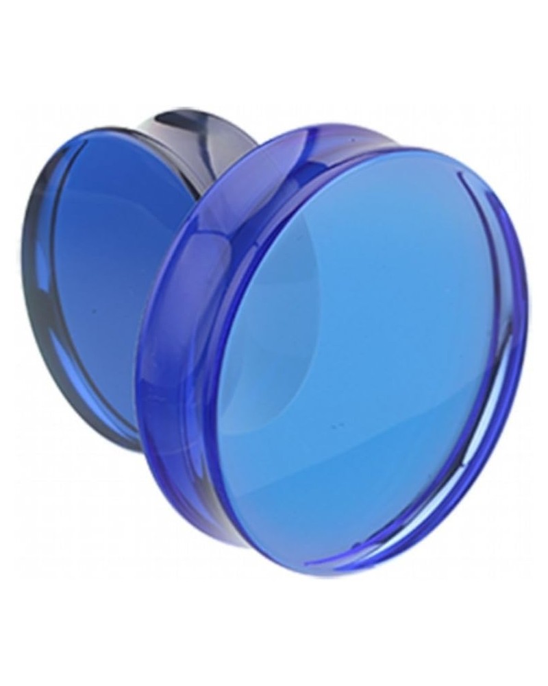 Supersize Basic Acrylic Double Flared Ear Gauge Plug 1-5/8" (41mm), Blue $13.12 Body Jewelry