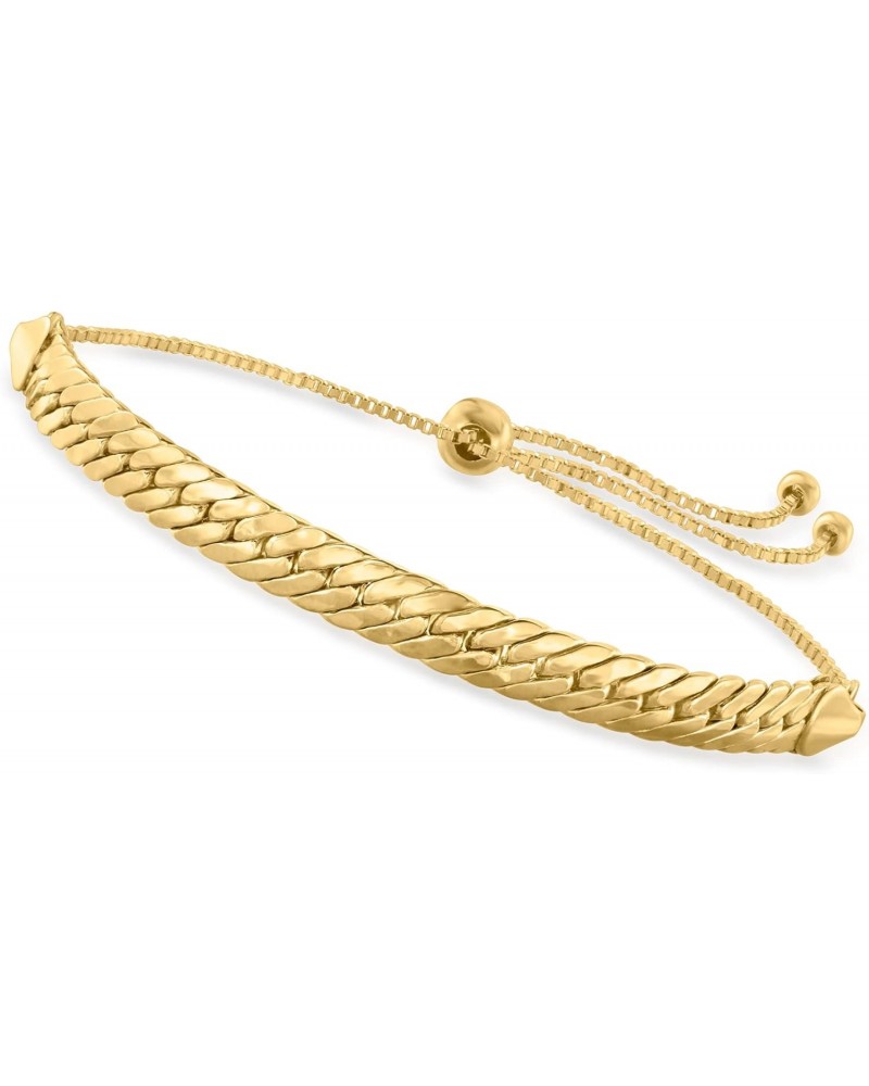 Canaria 10kt Yellow Gold Cuban-Link Bolo Bracelet $148.50 Bracelets