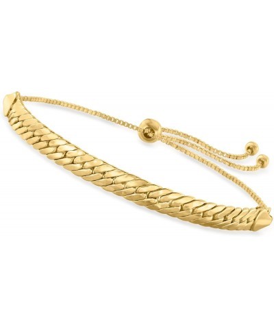 Canaria 10kt Yellow Gold Cuban-Link Bolo Bracelet $148.50 Bracelets