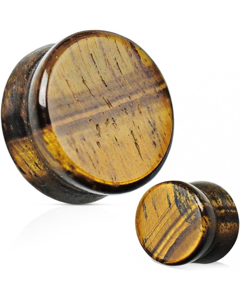 Cats Eye Glass Ear Gauges 25mm- 1 inch Tigers Eye $9.40 Body Jewelry