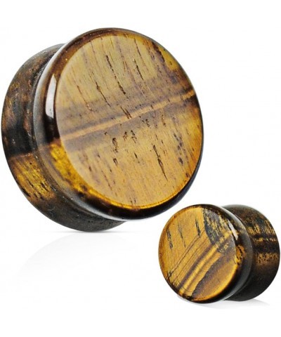 Cats Eye Glass Ear Gauges 25mm- 1 inch Tigers Eye $9.40 Body Jewelry