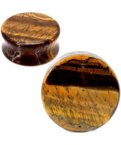 Cats Eye Glass Ear Gauges 25mm- 1 inch Tigers Eye $9.40 Body Jewelry