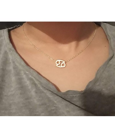 2PCS Zodiac Sign Necklace for Women Stocking Stuffers for Teens 12 Constellation Necklace Cz Astrology Zodiac Gift for Teen G...