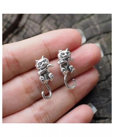 Silver Frog Earrings for Women Vintage Frogs Shaped Stud Earrings Cute Animal Earrings for Teens Girls Frog Jewelry Gifts for...