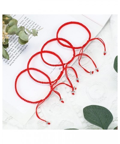 20 Pcs Red Bracelet Protection Good Luck Red Cord Bracelet Red String of Fate Bracelet Adjustable Knot Kabbalah Rope Bracelet...