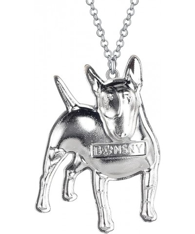 BOWSER" Love Heart Enamel Alloy Pets English Bull Terrier Dog Necklace Animal Women pendant Red $9.51 Necklaces