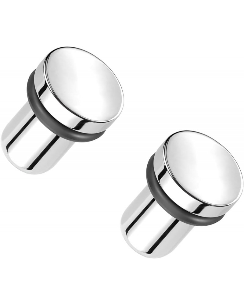 F-136 Implant Grade Titanium Mirror Polished Single Flare Plugs with Black O-Rings, Sold as a Pair 10mm (00GA) $11.12 Body Je...