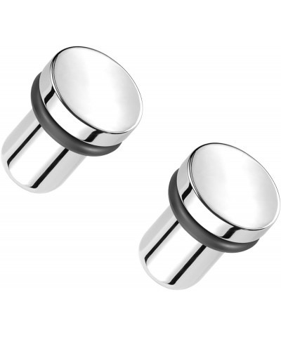 F-136 Implant Grade Titanium Mirror Polished Single Flare Plugs with Black O-Rings, Sold as a Pair 10mm (00GA) $11.12 Body Je...