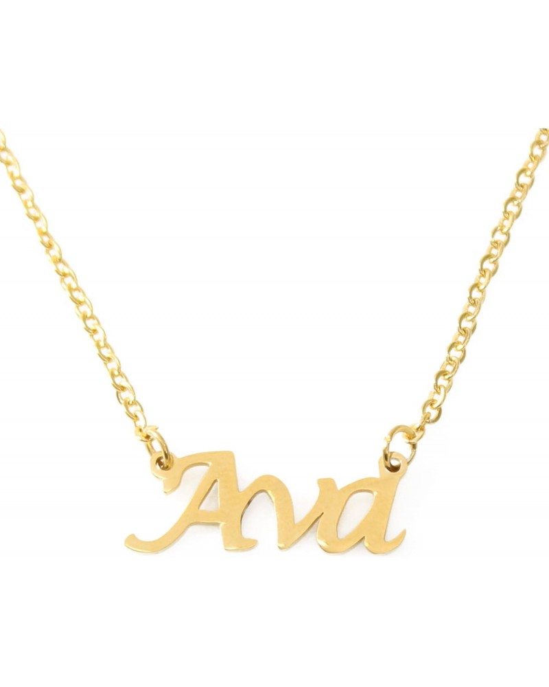 Ava Name Necklace 18ct Gold Plated Personalized Dainty Necklace - Jewelry Gift Women, Girlfriend, Mother, Sister, Friend, Gif...