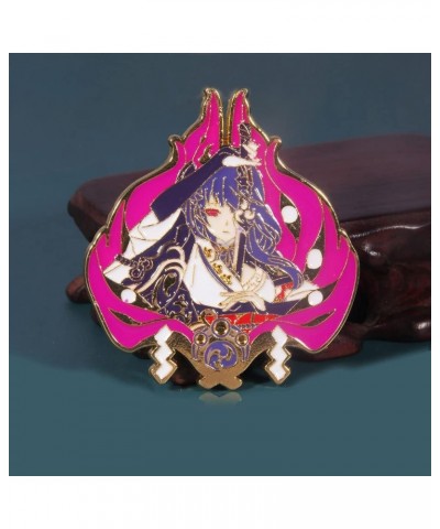 Genshin Impact Kokomi Brooch Pin - Kokomi Characters Cosplay Enamel Brooch Lapel Pin - Gift for Fans, Women and Girls (Kokomi...