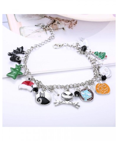 2 Pcs Charm bracelet for Women Horror bracelet Classic Scary Movie Jewelry Christmas Bracelet $11.20 Bracelets