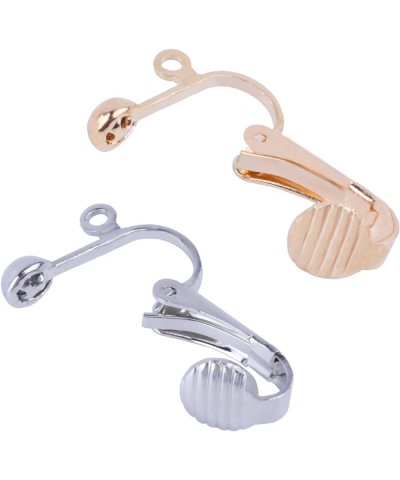 20pcs Clip-on Earring Converter with Easy Open Loop (Gold and Silver) Gold/Silver $7.48 Earrings