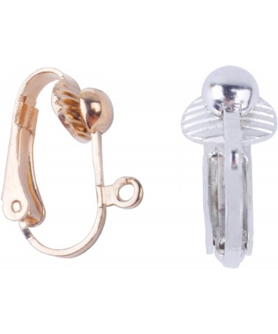 20pcs Clip-on Earring Converter with Easy Open Loop (Gold and Silver) Gold/Silver $7.48 Earrings