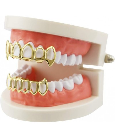 Open Face Grills 6 Teeth Grillz Top and Bottom Set Hip Hop for Your Teeth Silver $7.50 Body Jewelry