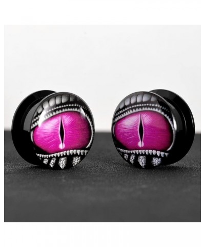 1 Pair Acrylic Solid Screw On Ear Plugs Tunnels Jack Skellington Scream Resin Allergy Free Stretche Nightmare Before Christma...