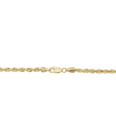 SOLID 14k Yellow Gold 3.1 mm Rope Chain Necklace for Men and Women 22 Inches $804.45 Necklaces