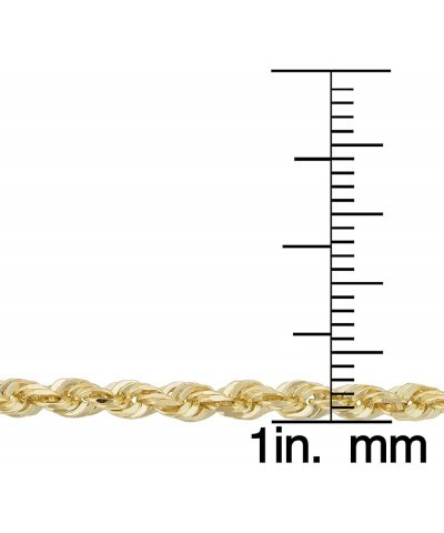 SOLID 14k Yellow Gold 3.1 mm Rope Chain Necklace for Men and Women 22 Inches $804.45 Necklaces