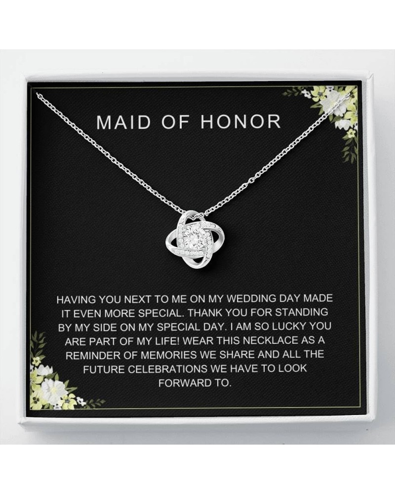 Necklace gifts for Maid of Honor Matron of Honor Bridesmaid Bridal shower Wedding gift from bride to Maid of Honor Bridesmaid...