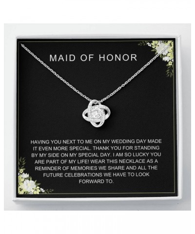 Necklace gifts for Maid of Honor Matron of Honor Bridesmaid Bridal shower Wedding gift from bride to Maid of Honor Bridesmaid...