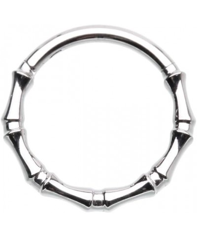 16GA Stainless Steel Bones Hinged Segment Clicker Ring Silver Tone $9.78 Body Jewelry